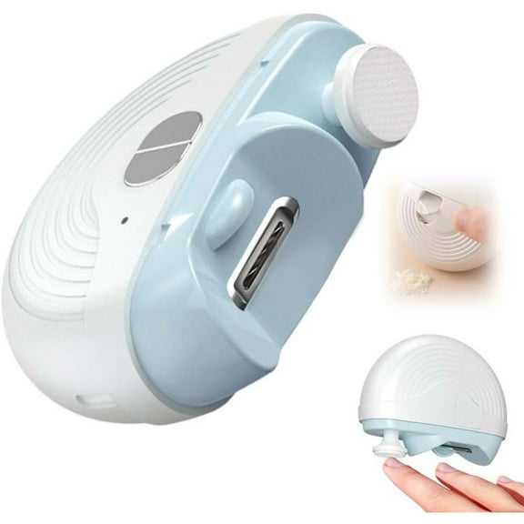 Electric Smart Nail Clippers for Adults Seniors, 3 Speeds Strong Power Automatic Nails Trimmer with Polisher, Light, Clip Storage, Rechargeable Toenail Clippers for Thick Toenails