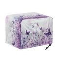 thumbnail image 6 of TSOVTHRID Watercolor Flower Butterfly Dragonfly Print 2 Slice Toaster Covers with Drawstring Fits Most Kitchen Small Appliances, Stain Resistant Microwave Oven Dust Protector, 6 of 8