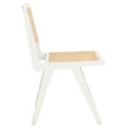 thumbnail image 5 of SAFAVIEH Couture Hattie Coastal Cane Solid Dining Side Chair, White/Natural (Set of 2), 5 of 12