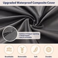 thumbnail image 7 of Ambitelligence Large Bean Bag Chair Cover, Plush Bean Bags Chairs Cover Only Without Filler Included, Beanbag Chairs for Adults, Teens, Kids, Dark Blue 5FT, 7 of 7