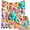 F, variant on 3D Plush Teddy Bear Blanket, Pastel Floral Printed Cozy Throw for Kids