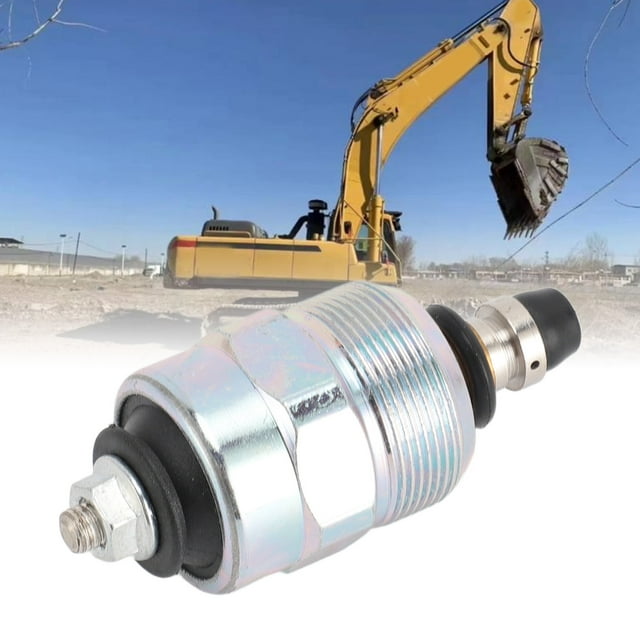 Isuzu Excavator B3.3 Stainless Steel Engine Stop Valve Fuel Shut Off Solenoid Valve Standard Connector
