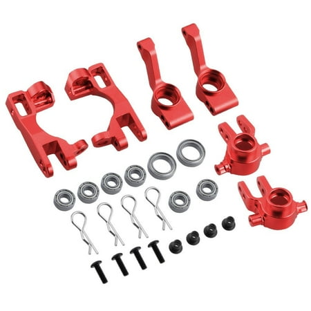 Hobbypark For 1/10 Traxxas Slash 4x4 Upgrade Parts Aluminum Left & Right Steering Blocks Caster Stub Axle Carriers With Ball Bearings Replace 6837X 6832X 1952X (Best Slash 4x4 Upgrades)