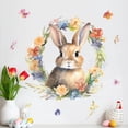 thumbnail image 2 of Fiudx Pegatina de Conejito de Pascua, Diseño Electrostático de Doble Cara, Fácil de Despegar y Pegar, Decoración de Ventana Visible, Decoración de Pared Versátil, Ideal para Dormitorios, Salas de Est, 2 of 7
