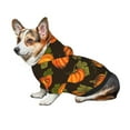 thumbnail image 7 of Fotbe Orange Pumpkin Print Small Dog Sweater Hoodies Pet Grey Hooded Soft Fleece Sweatshirts with Pocket Fall Winter Puppy Cat Sweaters Warm Clothes-Medium, 7 of 7