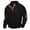 Z001-Black, variant on Mens Sweatshirts Retro 1/4 Button Up Twist Textured Knit Pullover Sweaters Fall Winter Elbow Patchwork Loose Fit Tops