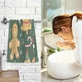 thumbnail image 7 of Yayeee 100% Cotton Hand Towels for Bathroom 16" x 28" Soft Absorbent Kitchen Towel, Beige Christmas Gingerbread, 7 of 7