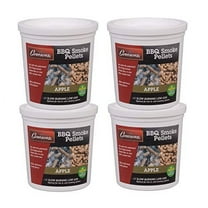 Camerons Smoking Wood Pellets (Apple, 4 Pints)- Kiln Dried BBQ Pellets- 100% All Natural Barbecue Smoker Chips- for Pellet Smokers and Pellet Grills - Easy Combustion, Infuse Smokey Flavor
