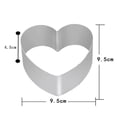 thumbnail image 3 of Utensilios para hornear DIY Día de San Valentín Cortadores de de tarta 4 unids / set Amor, 3 of 9