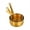 Gold, variant on 3 Pcs Stainless Steel Sauce Pan Milk Pot Dipping Bowls 60ML 80ML 100ML Silver