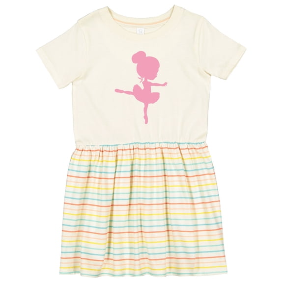 Inktastic Cute Ballerina Girls Toddler Dress