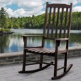 thumbnail image 6 of Merry Products Traditional Hardwood Outdoor/Indoor Rocking Chair, Dark, 6 of 6