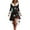 #01, variant on Busydd Dresses for Women Trendy Holiday Print Christmas Party Dress Fuzzy Collar V Neck Long Sleeve Dress for Women Christmas Outfits for Women S