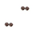 thumbnail image 2 of yingyy 1 Pair Round Earrings Fashionable Eye-catching Eardrops Jewelry Rhinestone Inlay Lightweight Ear Studs for Birthday Party Mixed Color 2Set, 2 of 6