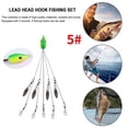 thumbnail image 3 of Señuelo de pesca con paraguas de 5 brazos Juego de cabeza de aparejo de Alabama con hilandero giratorio a presión (5) Likrtyny  Deportes al aire libre Salida diaria Juego de fiesta, 3 of 8