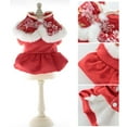 thumbnail image 2 of vnanda Pet Dress for Dogs Dog Suit New Year Costume Stylish Pet Dress Button Closure Exquisite Details Cat Dress for Festive Precise Wiring Pet Dress, 2 of 8