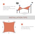 thumbnail image 4 of Outsunny Rectangle 13’ X 20’ Sun Sail Shade, 4 of 10