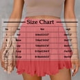 thumbnail image 3 of Weiqiqre Women Shorts Linen Boho Ruffle Mini Skirts Pleated High Waist Cute Butterfly Skorts with Pockets Summer Trendy, 3 of 8