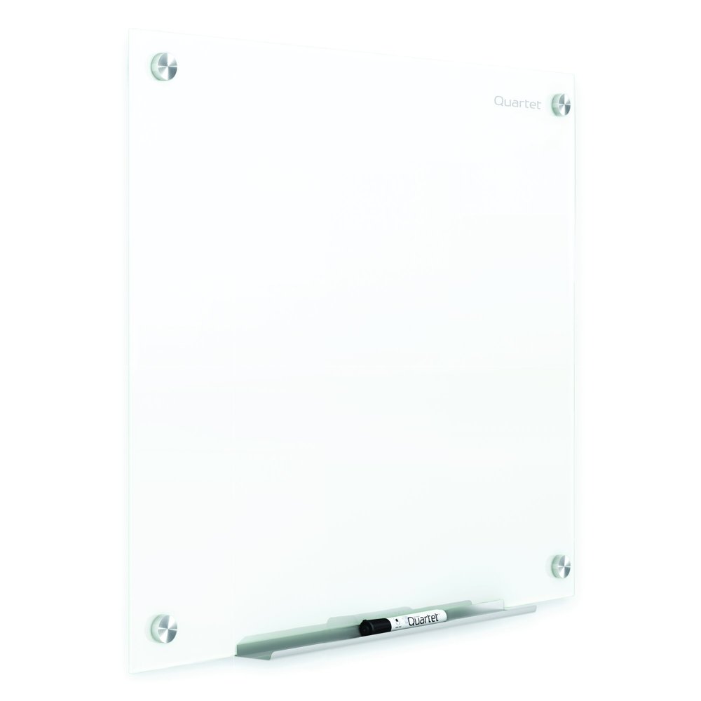 Quartet Brilliance Glass DryErase Board 48 x 48 4 x 4 Large Whiteboard Glass