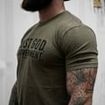 thumbnail image 5 of Combat Iron Trust God. Not Government. Men's T-Shirt 2Xl / Military Green, 5 of 6