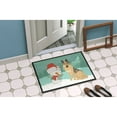 thumbnail image 2 of Carolines Treasures CK2033MAT German Shepherd and Snowman Christmas Door Mat Indoor Rug or Outdoor Welcome Mat 18x27, 2 of 4