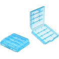 thumbnail image 1 of HUGFEGWE 4Pcs 4 x AA Battery Storage Case Holder Organizer Box Blue CJB91-112428, 1 of 6