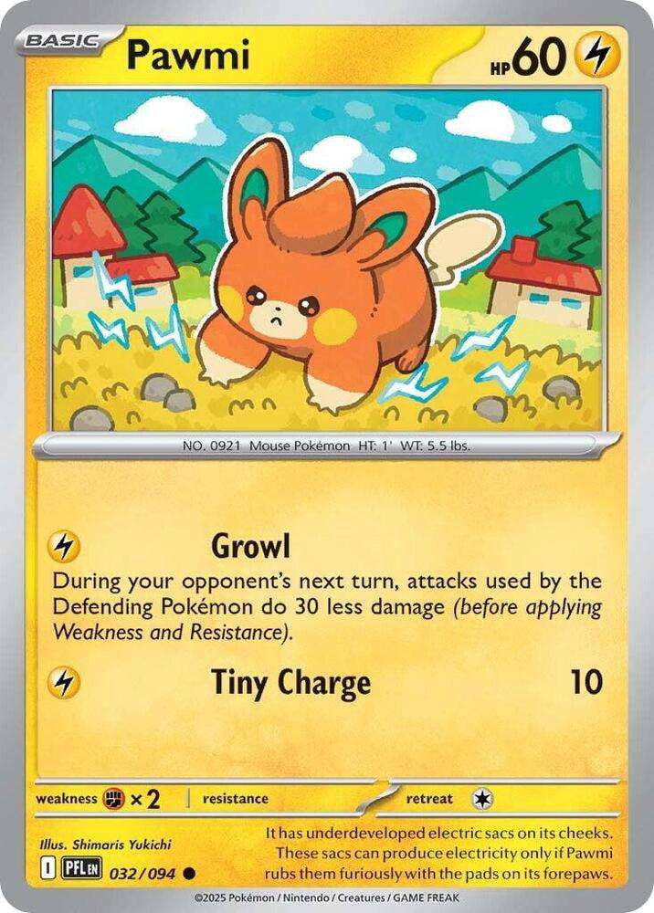 growlithe pokemon card mcdonalds Phantasmal Flames Common Pawmi #32 Perfect for collectors and enthusiasts. Pokemon Card - D&P: Secret