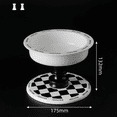 thumbnail image 7 of Fairela Lightweight Habitat Mounted Regular Ceramic Water Bowl with 1 Cat Bowl for Cats, White Chess, 7 of 7