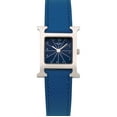 thumbnail image 2 of Pre-Owned Hermes Women's H Watch 21mm X 30mm Blue leather Wristwatch, 2 of 6