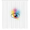 thumbnail image 3 of Ambesonne Eyelash Shower Curtain, Spring Inspired Floral, 69"Wx84"L, Multicolor, 3 of 3