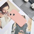 thumbnail image 2 of Silicone Case for iPhone 15 Plus 6.7 Inches, Fine Hole Scratch Proof, Shock Proof Fingerprint All-Round Protection Mobile Phone Case(Pink), 2 of 14