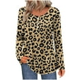 thumbnail image 2 of YueHuiYing Length Sleeve Womens Tops Round Neck Casual Tunic Tops Basic Blouses Pleated Shirts, 2 of 7