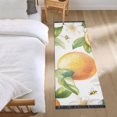 thumbnail image 3 of Yayeee Runner Rug for Bedroom 2'x6' Machine Washable Hallway Non Slip Mat, Floral Watercolor Oranges, 3 of 8