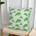 thumbnail image 6 of Throw Pillow Covers, cartoon chameleon cute lizard Soft Square Pillow Cases with Invisible Zipper for Couch Bed Sofa, Farmhouse Fall Home Decor 20"x20", 6 of 7