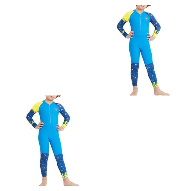 Sonducket Traje de neopreno para niños Traje de neopreno para niños Trajes de neopreno cómodos Azul XL 2piezas