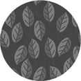 thumbnail image 1 of Ahgly Company Machine Washable Indoor Round Transitional Dark Gray Black Area Rugs, 8' Round, 1 of 7