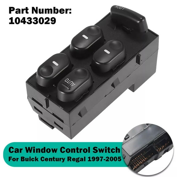 Front Left Driver Side Master Power Window Switch for 97-05 Buick Century Regal