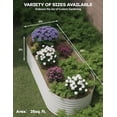 thumbnail image 2 of EastVita 2Pcs 8x4x2FT Galvanized Steel Raised Garden Bed , Outdoor Large Planter Boxes with Easy Assembly for Vegetables，Fruits，Flowers，Durable Green Raised Garden Bed，Beige, 2 of 6