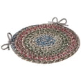 thumbnail image 1 of Sonya Coussins de Chaise Tressés Réversibles 15 Pouces Graphite Multicolore Ensemble de 4, 1 of 1