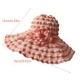thumbnail image 4 of Women Outdoor Sun Hat Wide Brim Summer Breathable Cap UV Protection Foldable Beach Hat, 4 of 6