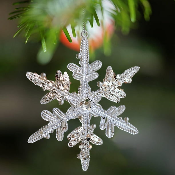 Colgantes de copo de nieve Macarena Adornos navideños para árbol de Navidad