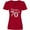 Red, variant on Inktastic Happy 70th Birthday with Roses Women's V-Neck T-Shirt