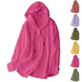 thumbnail image 4 of Moxiu Sun Shirt Women Uv Protection Hoodie Summer Lightweight Quick Dry Breathable Hoodies Button Up Long Sleeve Beach Tops 2026 Yellow,S, 4 of 4