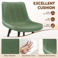 thumbnail image 3 of COOLHUT 28 Inch Dining Chairs Set of 4, Modern Kitchen & Dining Room Chairs, Upholstered Faux Leather Dining Chair, Armless Dinner Side Chairs with Sturdy Metal Legs, Green, 3 of 8