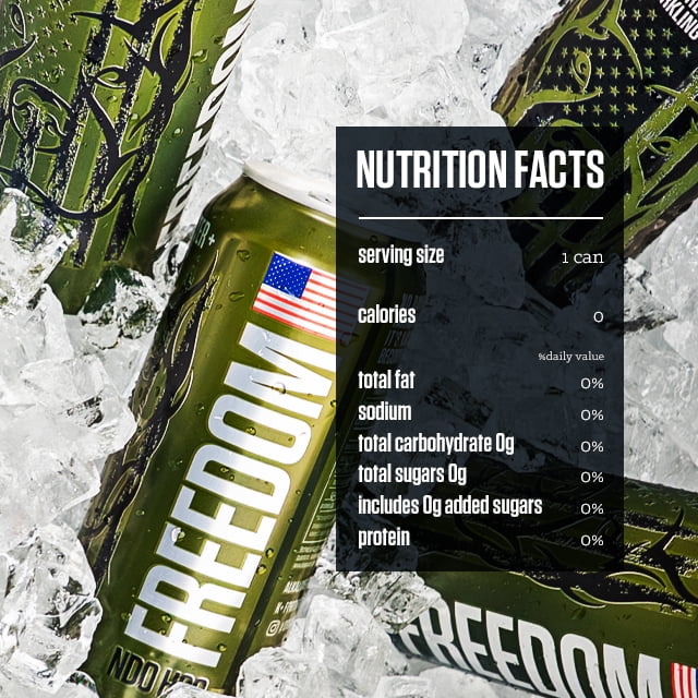 NO DAYS OFF Premium Water+ Limited FREEDOM Edition - 16oz Can (12
