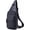 Black, variant on BULLCAPTAIN Genuine Leather Sling Bag for Men, Crossbody Chest Backpack with Adjustable Strap, Zipper Closure. , Black