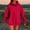 Red, variant on Women's Waffle Knit Oversized Hoodies Sweatshirt Casual Loose Long Sleeve Hooded Pullover Tops Fall Fashion Outfits