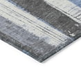 thumbnail image 3 of Addison Rugs Chantille Indoor/Outdoor Transitional Stripes Denim Machine Washable Round Rug, 8' x 8', 3 of 7