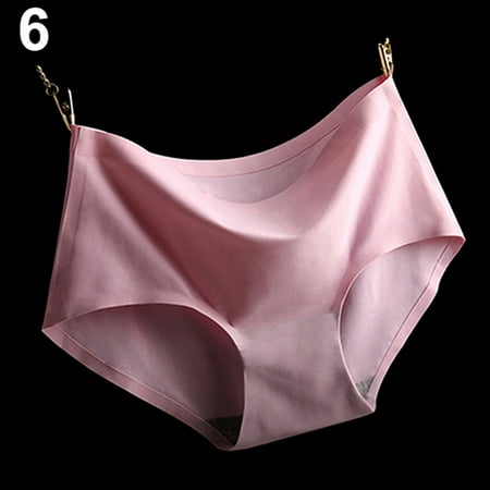 

Qingsaizhen Underwear Women Fashion Sexy Pure Color Comfortable Ultra-thin Seamless Briefs Underwear