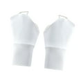 thumbnail image 1 of Guantes de protección solar de verano, protección para las manos, suaves, informales, mitones sin dedos, Blanco, 1 of 9